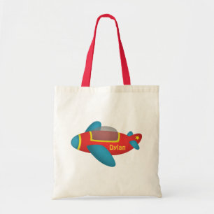 Bolso De Tela Avión Jet Colorido y Lindo para Niños