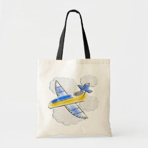 Bolso De Tela Avión Jet en el regalo aéreo