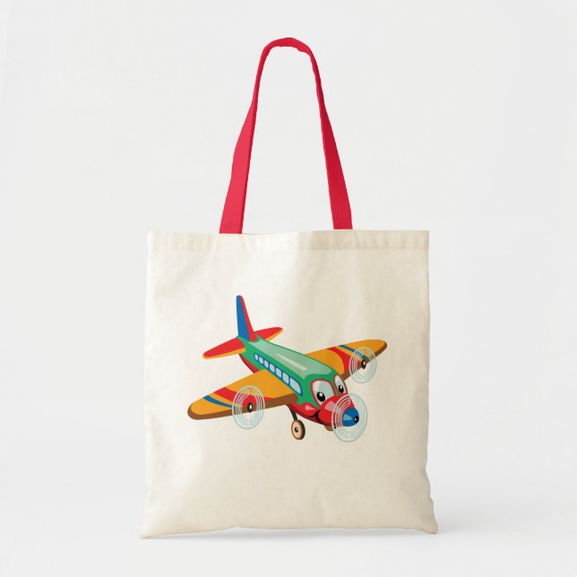 Bolso De Tela Avión personalizado (Frente)