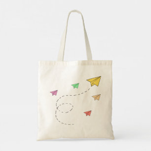 Bolso De Tela Aviones de papel voladores