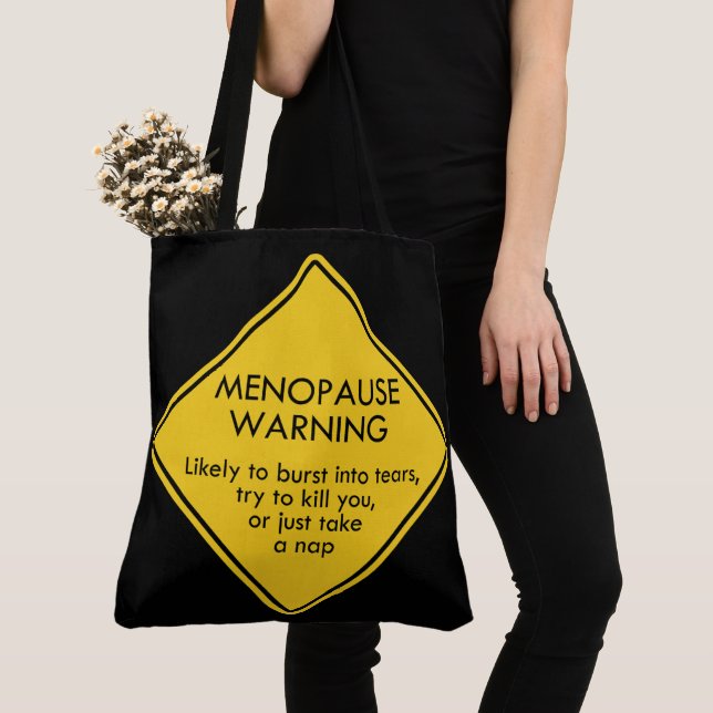 Bolso De Tela Aviso de menopausia (Detalle)