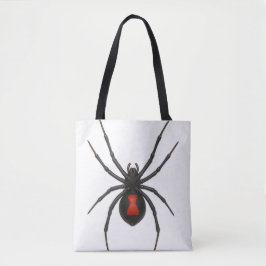 Bolso De Tela Aviso de viuda: Araña negra de viuda