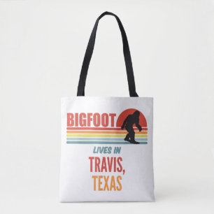 Bolso De Tela Avistamiento de Bigfoot en Travis Texas