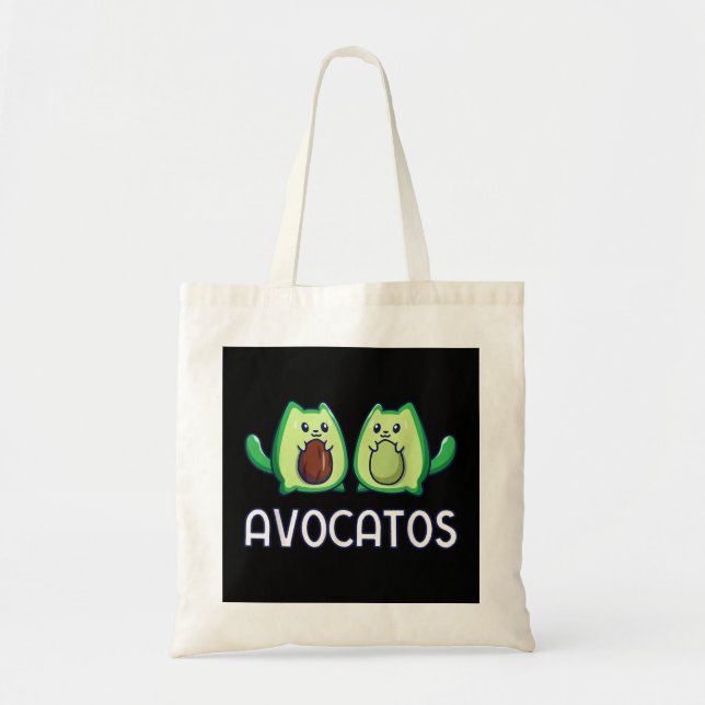 Bolso De Tela Avogato Agudo Gato Gato Vegan (Frente)