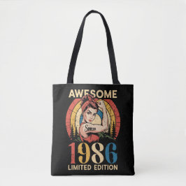 Bolso De Tela Awesome Since 1986 Retro 40th Women's Birthday 