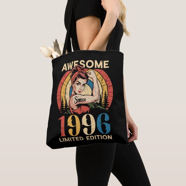 Bolso De Tela Awesome Since 1996 Retro 30th Women's Birthday (Detalle)