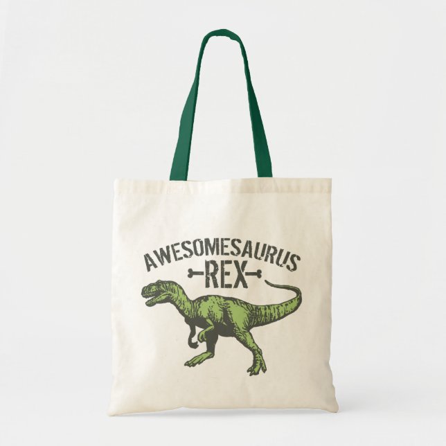 Bolso De Tela Awesomesaurus Rex (Frente)