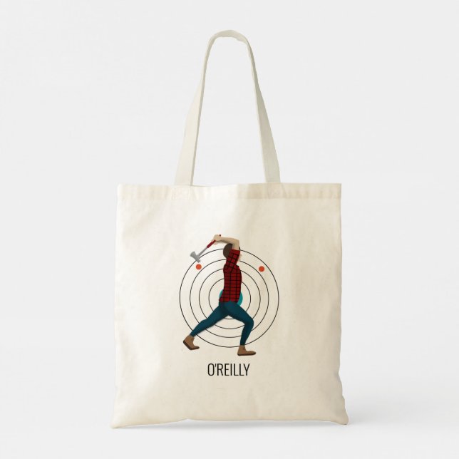 Bolso De Tela Ax Throwing (Reverso)
