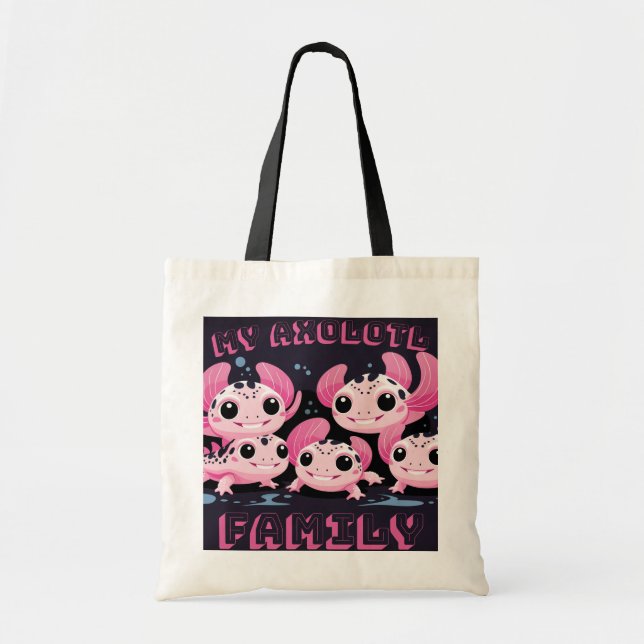 Bolso De Tela axolotl cutto (Frente)