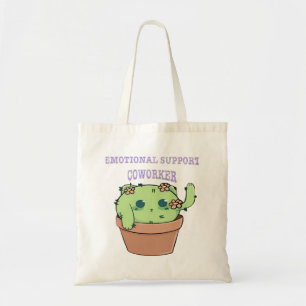 Bolso De Tela Ayuda emocional Pegatinas de Coworker Cat Clásico