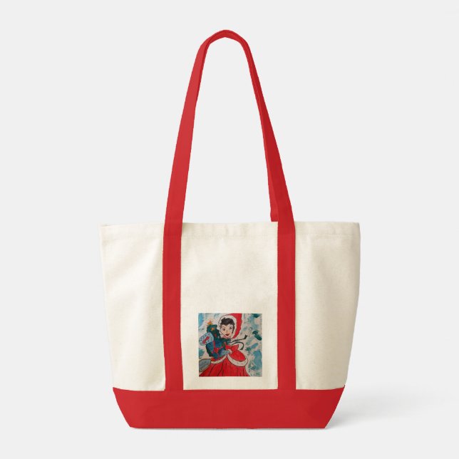 Bolso De Tela Ayudante de Santa (Reverso)