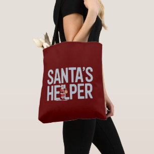 Bolso De Tela Ayudante de Santa Navidad