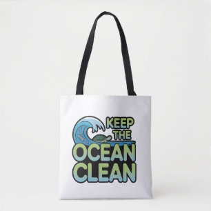 Bolso De Tela Ayudemos a nuestros océanos a respirar de nuevo: u