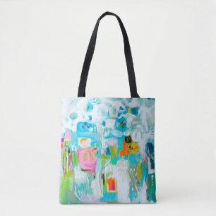 Bolso De Tela Azul abstracto