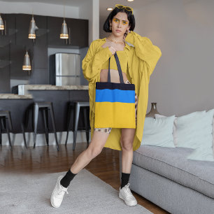 Bolso De Tela Azul amarillo