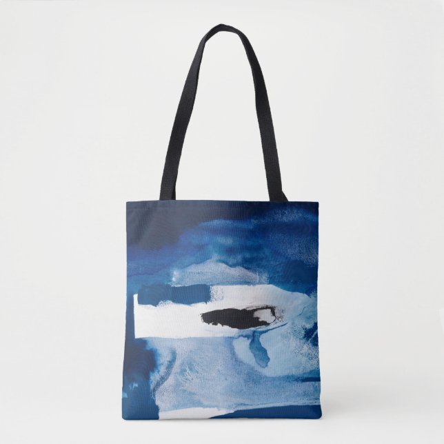 Bolso De Tela Azul Amore II (Anverso)