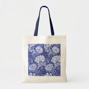 Bolso De Tela Azul crisantemo, William Morris