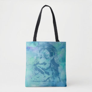 Bolso De Tela Azul de Apsara