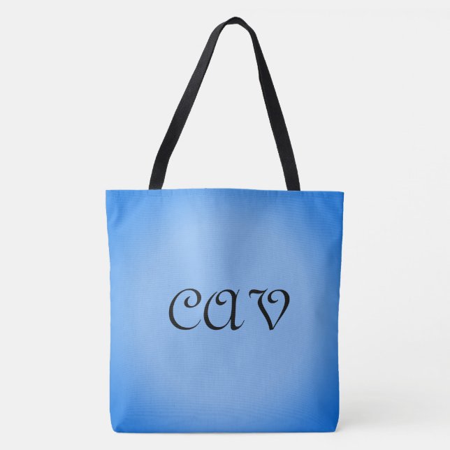 Bolso De Tela Azul de Cornflower (Anverso)
