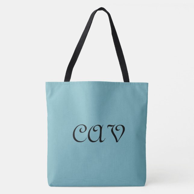 Bolso De Tela Azul de Cornflower (Anverso)