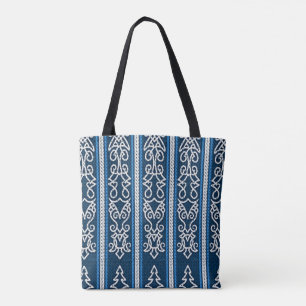 Bolso De Tela Azul del patrón de visión
