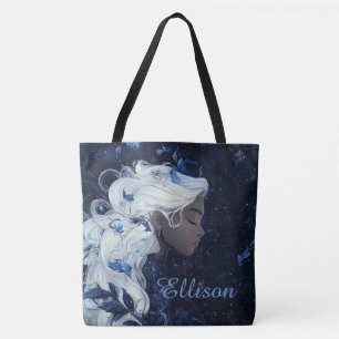 Bolso De Tela Azul Etéreo