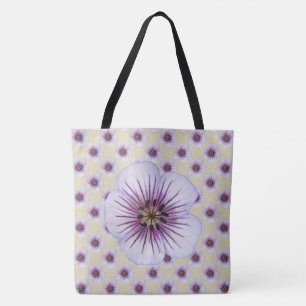 Bolso De Tela Azul floral botánico dulce en cualquier color