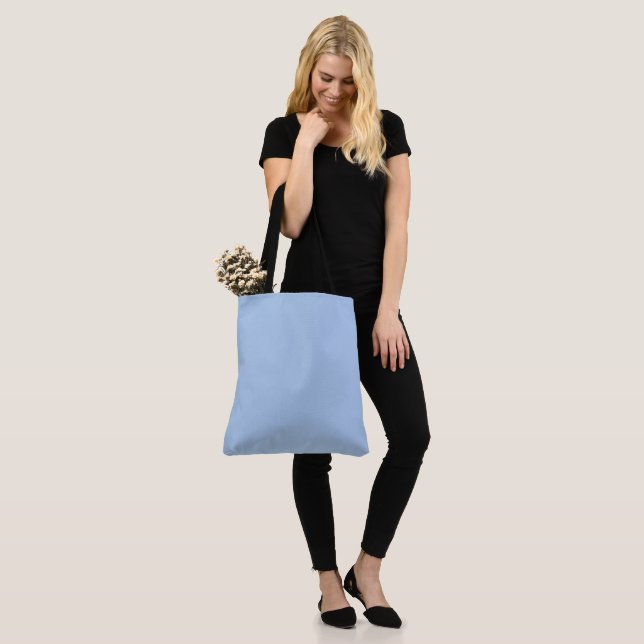 Bolso De Tela Azul francés sólido (Puesto)