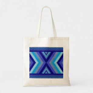 Bolso De Tela Azul grande