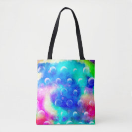 Bolso De Tela Azul moderno abstracto de burbujas fabulosas trend