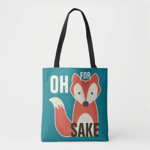 Bolso De Tela Azul Oh Por Fox Sake
