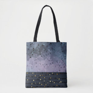 Bolso De Tela Azul púrpura, abstracción