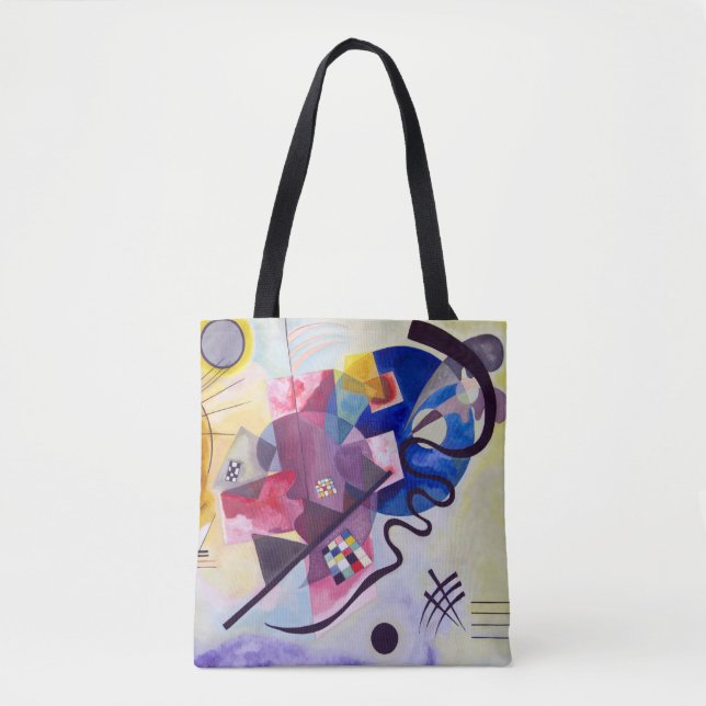 Bolso De Tela Azul rojo amarillo, Wassily Kandinsky (Anverso)