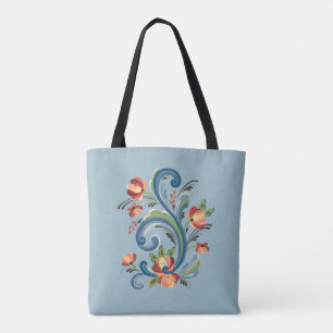 Bolso De Tela Azul rosante y rojo
