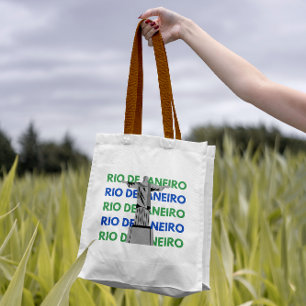 Bolso De Tela Azul y verde de Río Moderno