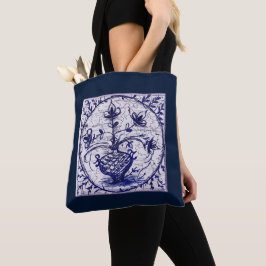 Bolso De Tela Azulejo antiguo del norte de Alemania, azulejo de 