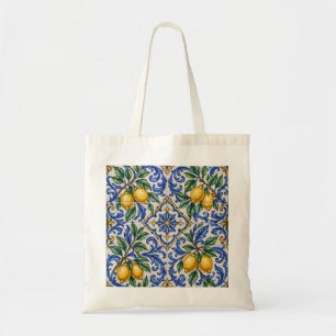 Bolso De Tela Azulejo de limón italiano