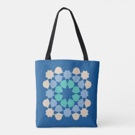 Bolso De Tela Azulejo de Tranquilidad Turquesa