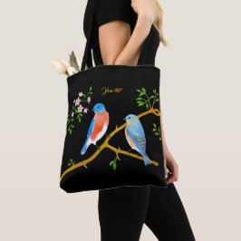 Bolso De Tela Azulejos Negros