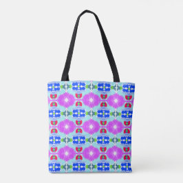 Bolso De Tela Azure Bloom Kaleidoscope