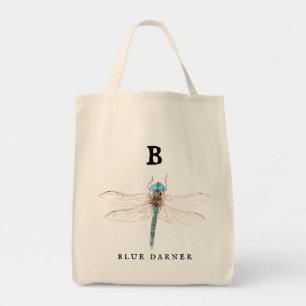 Bolso De Tela "B" Blue Darner