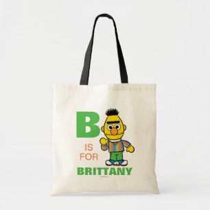 Bolso De Tela B es para Bert Añadir su nombre