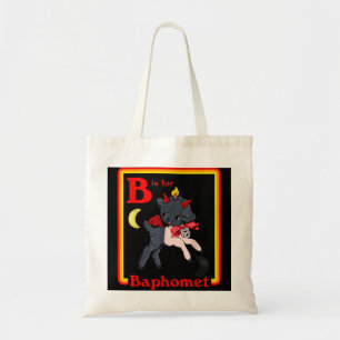 Bolso De Tela B para Baphomet Satanic Cute Devil Retro Vintage S