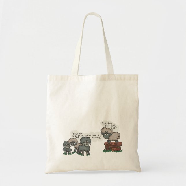 Bolso De Tela Baa, Baa, Baa (Frente)