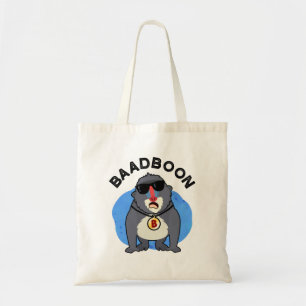 Bolso De Tela Baadboon Funny Bad Baboon Pun
