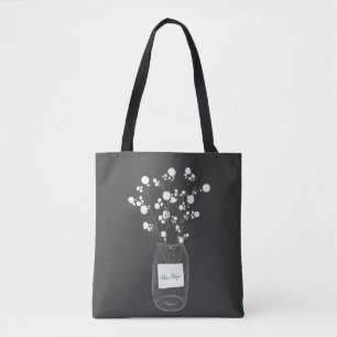 BOLSO DE TELA BABIES BREATH/PROFESOR DE ALGODÓN