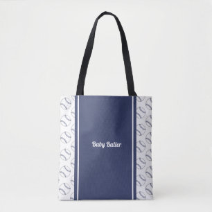 Bolso De Tela Baby Baller Baby Blue Tote bag.