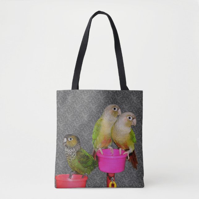 Bolso De Tela Baby Conure Parrots Animal (Anverso)
