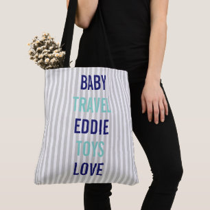 Bolso De Tela BABY Couture Shower Sprinkle Viaje personalizado