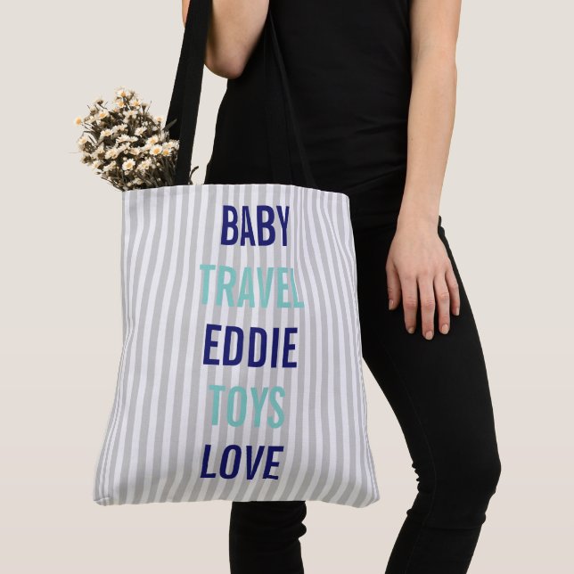 Bolso De Tela BABY Couture Shower Sprinkle Viaje personalizado (Detalle)